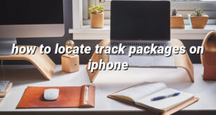 how to locate track packages on iphone