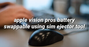 apple vision pros battery swappable using sim ejector tool