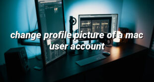 change profile picture of a mac user account