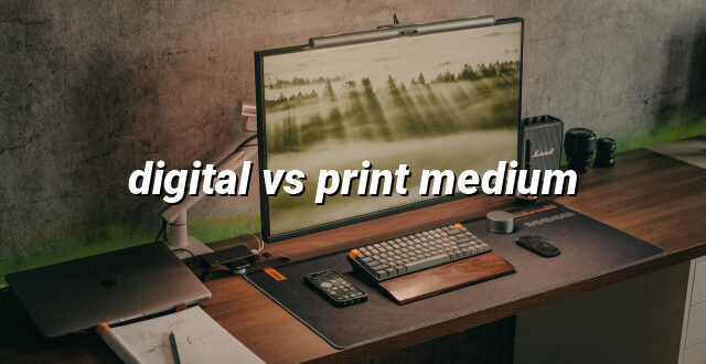 digital vs print medium