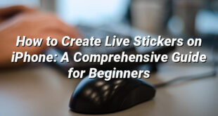 How to Create Live Stickers on iPhone: A Comprehensive Guide for Beginners