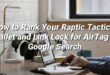 How to Rank Your Raptic Tactical Wallet and Link Lock for AirTag in Google Search