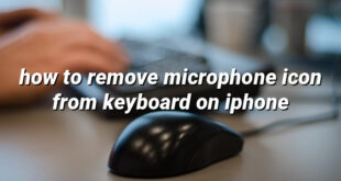 how to remove microphone icon from keyboard on iphone