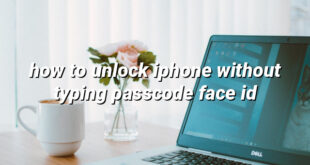 how to unlock iphone without typing passcode face id