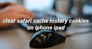 clear safari cache history cookies on iphone ipad