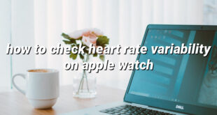 how to check heart rate variability on apple watch