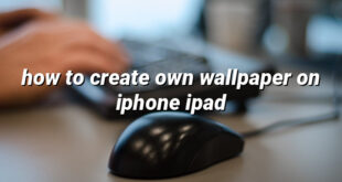 how to create own wallpaper on iphone ipad