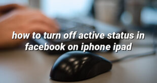 how to turn off active status in facebook on iphone ipad