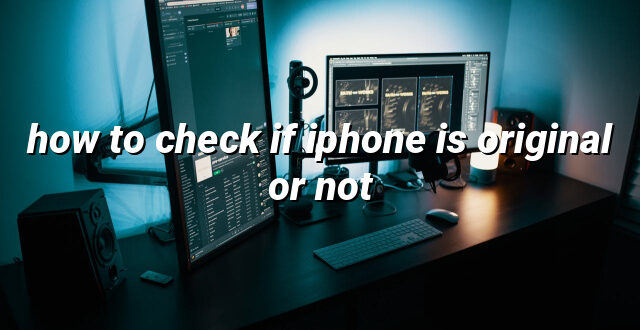 how to check if iphone is original or not