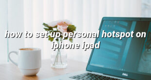 how to set up personal hotspot on iphone ipad