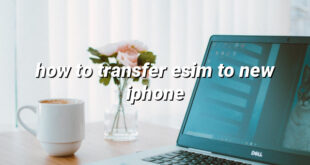 how to transfer esim to new iphone