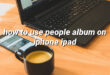 how to use people album on iphone ipad