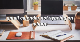 gmail calendar not syncing on iphone